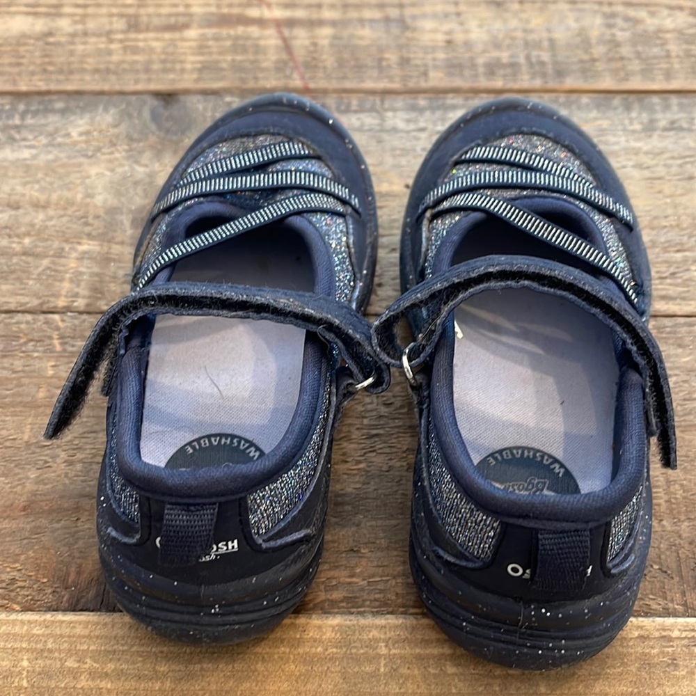 Oshkosh blue sparkle toddler shoes